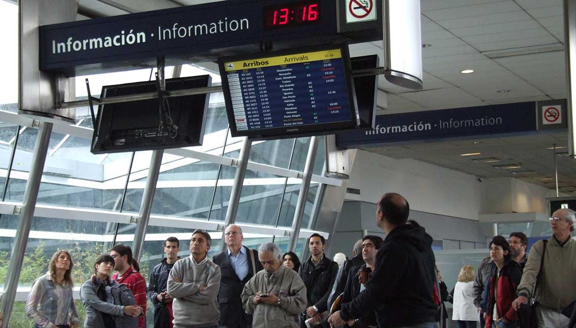 Airport information board