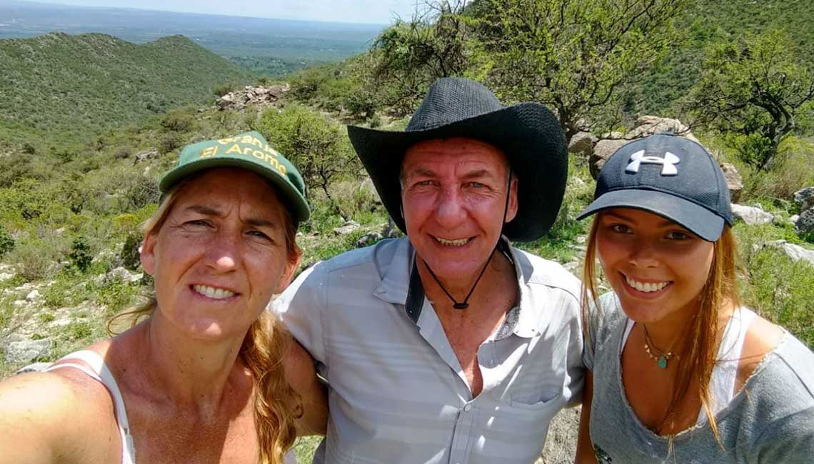 The farm owner couple