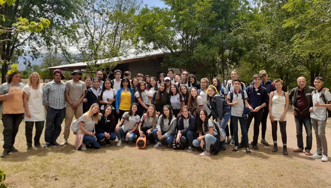 School visit on the farm
