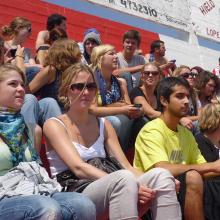 Im Fußballstadiom