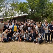 School visit on the farm