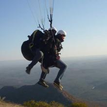 Paragliding at Cuchi Corral
